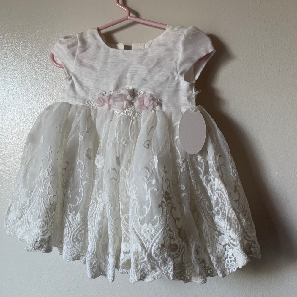 Miniclasix ivory infant dress
